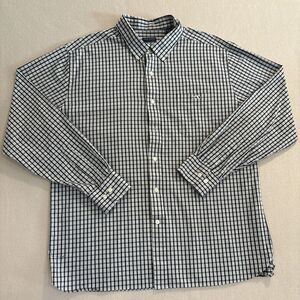 Fish Hippie XXL GRAY/BLACK Solace Collect Button Down Shirt Mens Plaid EXCELLENT